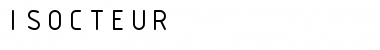 Download ISOCTEUR Regular Font Title Preview