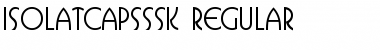 Download IsolatCapsSSK Regular Font Title Preview