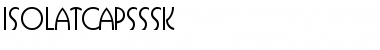 Download IsolatCapsSSK Regular Font Title Preview