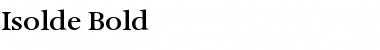 Download Isolde Bold Font Title Preview