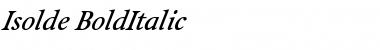 Download Isolde BoldItalic Font Title Preview