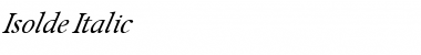 Download Isolde Italic Font Title Preview