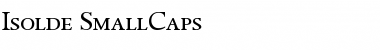 Download Isolde SmallCaps Regular Font Title Preview