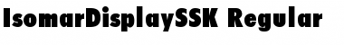 Download IsomarDisplaySSK Regular Font Title Preview