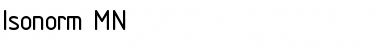 Download Isonorm MN Regular Font Title Preview
