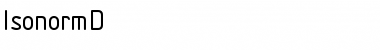 Download IsonormD Regular Font Title Preview