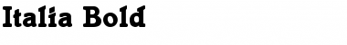 Download Italia Bold Font Title Preview