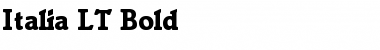 Download Italia LT Book Bold Font Title Preview