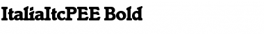 Download ItaliaItcPEE Bold Font Title Preview