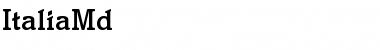 Download ItaliaMd Medium Font Title Preview