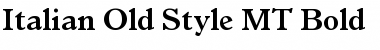 Download Italian Old Style MT Bold Font Title Preview