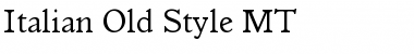 Download Italian Old Style MT Regular Font Title Preview