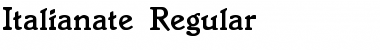 Download Italianate Regular Font Title Preview