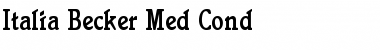 Download Italia Becker Med Cond Regular Font Title Preview