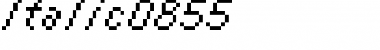 Download italic 08_55 Regular Font Title Preview