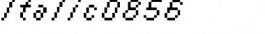 Download italic 08_56 Regular Font Title Preview
