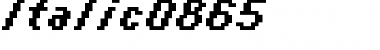 Download italic 08_65 Regular Font Title Preview