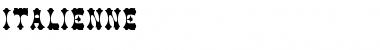 Download Italienne Regular Font Title Preview