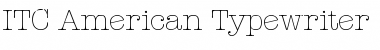 Download AmericanTypewriter LT LightA Regular Font Title Preview