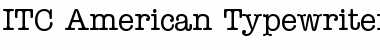Download AmericanTypewriter LT Medium Regular Font Title Preview