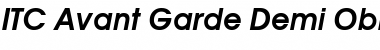 Download ITC Avant Garde SWA Demi Oblique Font Title Preview