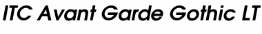 Download AvantGarde LT Book Bold Italic Font Title Preview