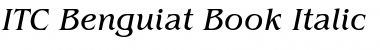 Download Benguiat Italic Font Title Preview