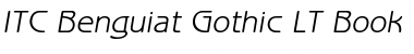 Download BenguiatGothic LT Book Italic Font Title Preview
