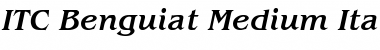 Download Benguiat Medium Italic Font Title Preview