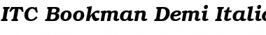 Download ITC Bookman SWA Demi Italic Font Title Preview