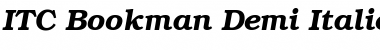 Download ITC Bookman Demi Italic Font Title Preview