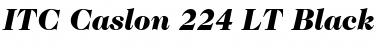 Download Caslon 224 LT Black Italic Font Title Preview