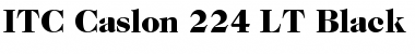 Download Caslon 224 LT Black Regular Font Title Preview