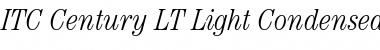 Download ITCCentury LT LightCond Italic Font Title Preview