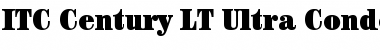 Download ITCCentury LT UltraCond Regular Font Title Preview