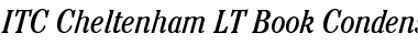 Download ITCCheltenham LT BookCond Italic Font Title Preview