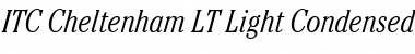 Download ITCCheltenham LT LightCond Italic Font Title Preview