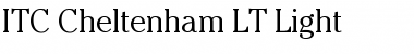 Download Cheltenham LT Light Regular Font Title Preview