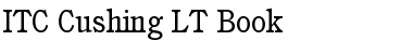 Download Cushing LT Book Regular Font Title Preview
