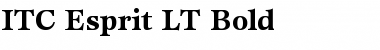 Download Esprit LT Book Bold Font Title Preview