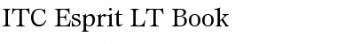 Download Esprit LT Book Regular Font Title Preview