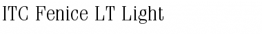 Download ITCFenice LT Light Regular Font Title Preview