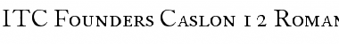 Download FCaslon 12 ITC Roman Font Title Preview