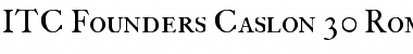 Download FCaslon 30 ITC Roman Font Title Preview