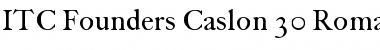 Download FCaslon 30 ITC Roman Font Title Preview