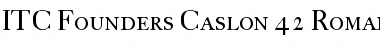Download FCaslon 42 ITC Roman Font Title Preview