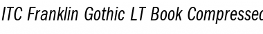 Download ITCFranklinGothic LT BookCp Italic Font Title Preview