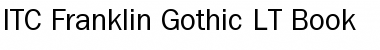 Download ITCFranklinGothic LT Book Regular Font Title Preview