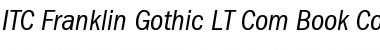 Download ITC Franklin Gothic LT Com Book Condensed Italic Font Title Preview
