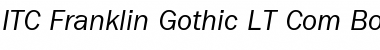 Download ITC Franklin Gothic LT Com Book Italic Font Title Preview